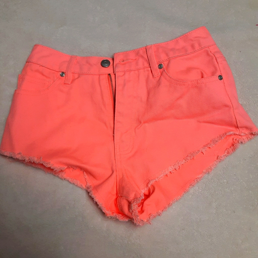 Bright coral shorts